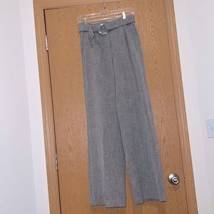 Wide-Leg Gray Express Trousers